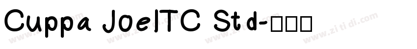 Cuppa JoeITC Std字体转换